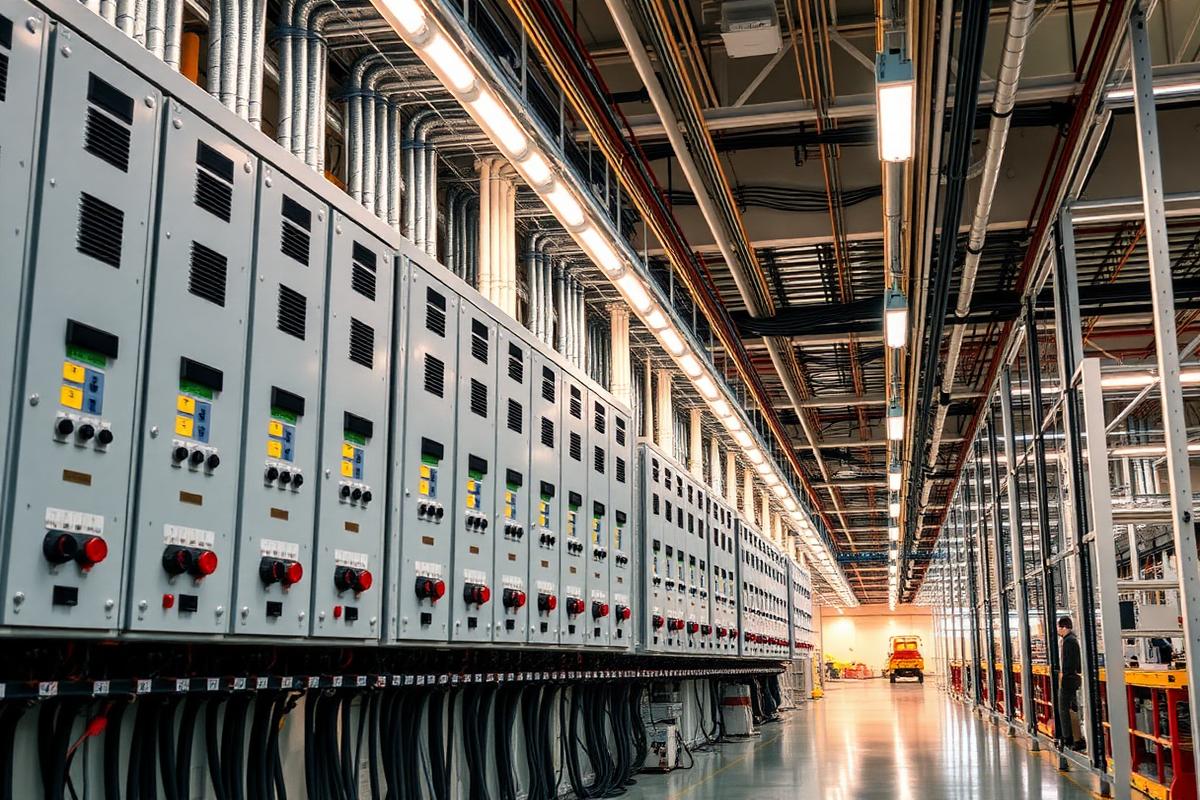 Instal·lació elèctrica industrial en una fàbrica de Vilafranca del Penedès